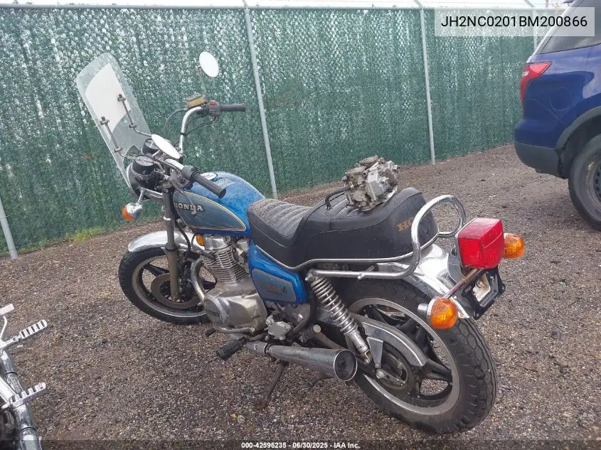 1981 Honda Cm400 A VIN: JH2NC0201BM200866 Lot: 42595235