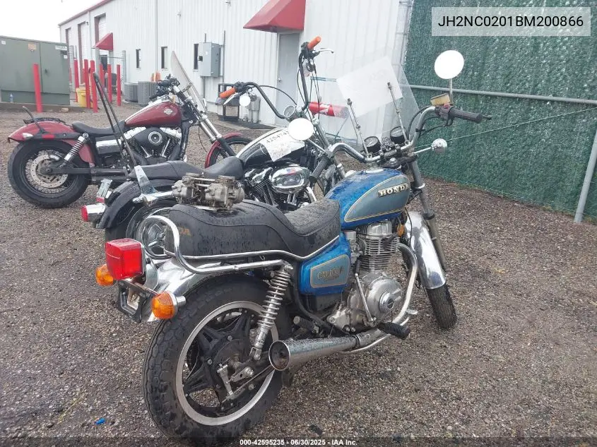 1981 Honda Cm400 A VIN: JH2NC0201BM200866 Lot: 42595235