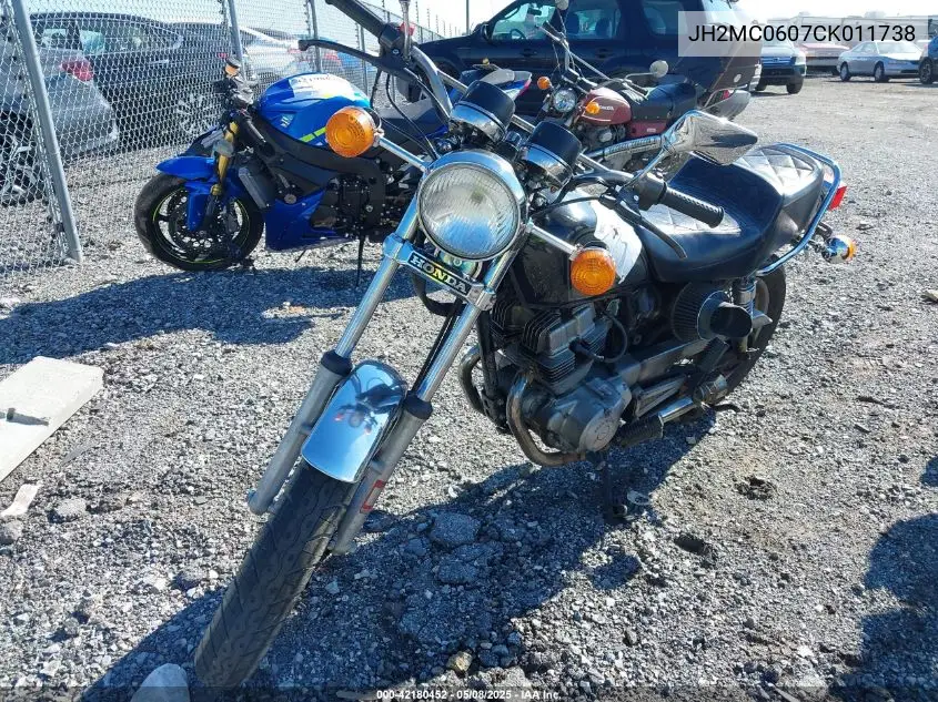 1982 Honda Cm250 C VIN: JH2MC0607CK011738 Lot: 42180452