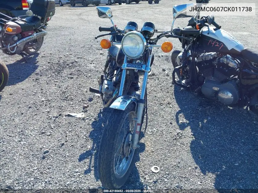 1982 Honda Cm250 C VIN: JH2MC0607CK011738 Lot: 42180452