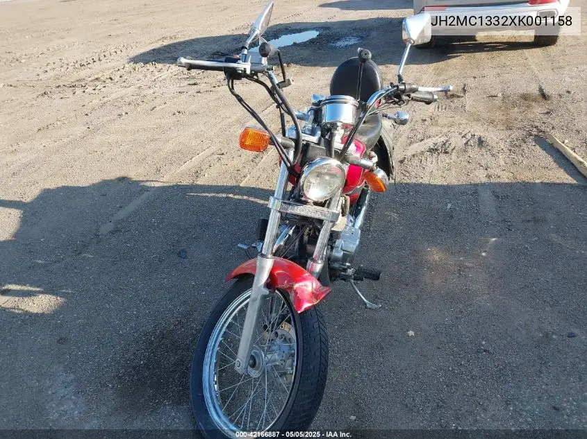 1999 Honda Cmx250 C2 VIN: JH2MC1332XK001158 Lot: 42166887
