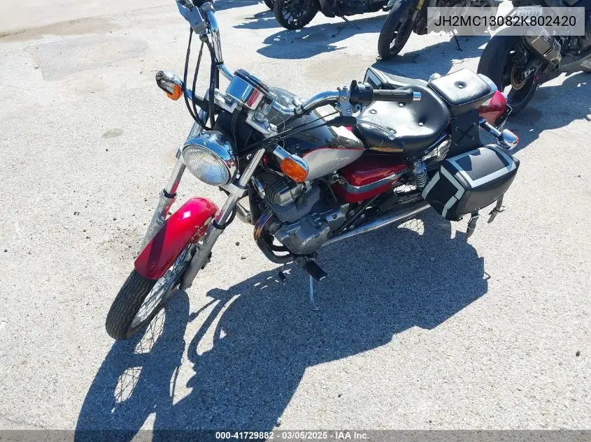 2002 Honda Cmx250 C VIN: JH2MC13082K802420 Lot: 41729882