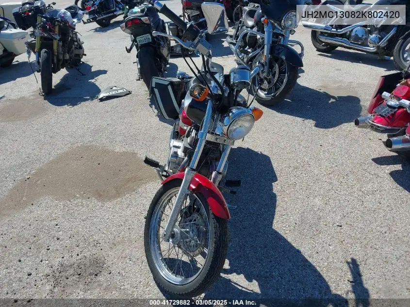 2002 Honda Cmx250 C VIN: JH2MC13082K802420 Lot: 41729882
