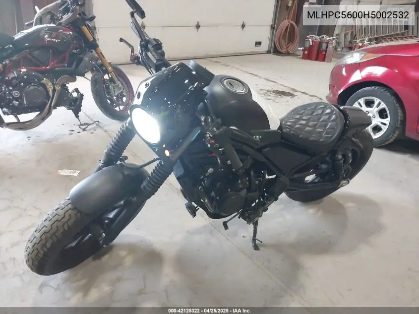 2017 Honda Cmx500 VIN: MLHPC5600H5002532 Lot: 42125322