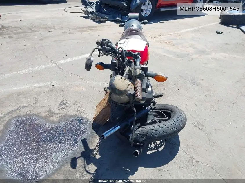 2017 Honda Cmx500 VIN: MLHPC5608H5001645 Lot: 42136567