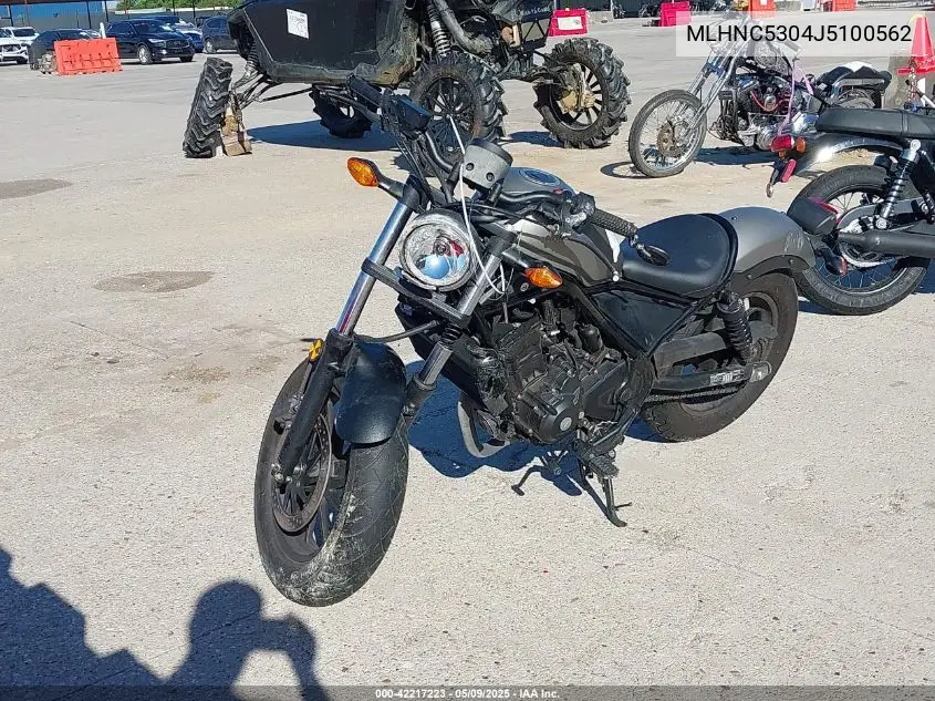 2018 Honda Cmx300 VIN: MLHNC5304J5100562 Lot: 42217223