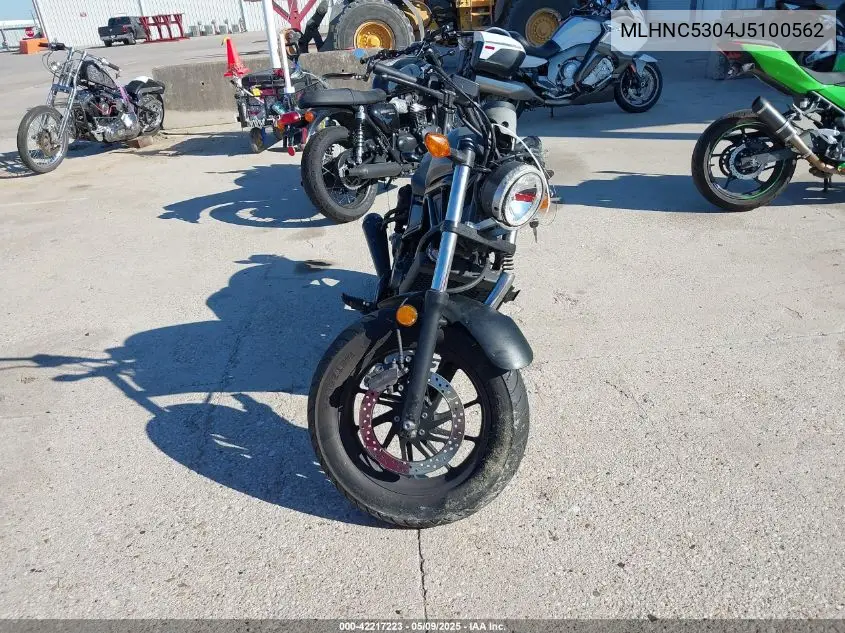 2018 Honda Cmx300 VIN: MLHNC5304J5100562 Lot: 42217223
