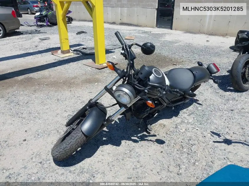 2019 Honda Cmx300 VIN: MLHNC5303K5201285 Lot: 42585742