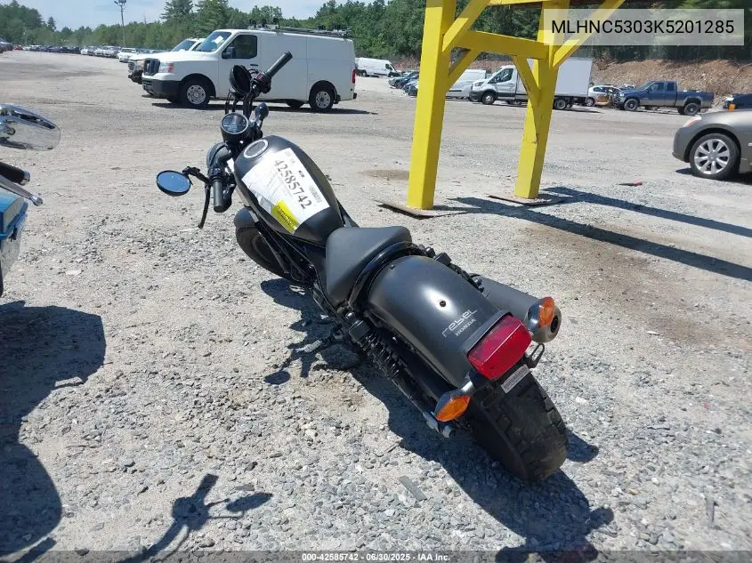 2019 Honda Cmx300 VIN: MLHNC5303K5201285 Lot: 42585742