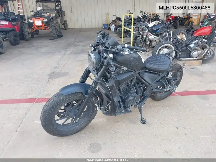 2020 Honda Cmx500 VIN: MLHPC5600L5300488 Lot: 42118108