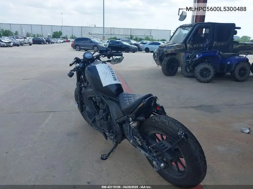 2020 Honda Cmx500 VIN: MLHPC5600L5300488 Lot: 42118108