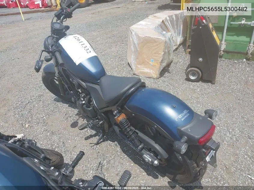 2020 Honda Cmx500 A VIN: MLHPC5655L5300482 Lot: 42611332