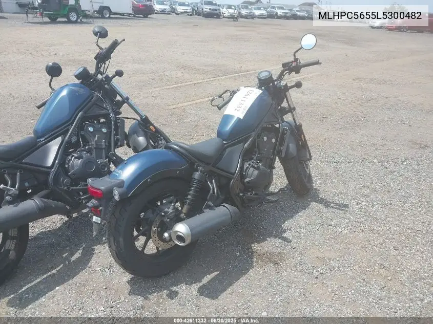 2020 Honda Cmx500 A VIN: MLHPC5655L5300482 Lot: 42611332