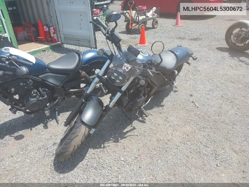 2020 Honda Cmx500 VIN: MLHPC5604L5300672 Lot: 42615681