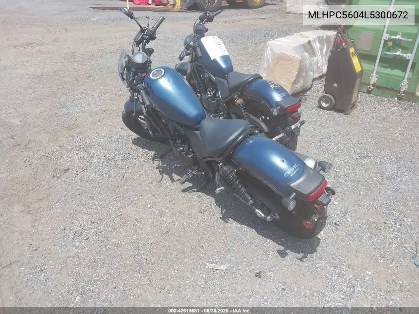 2020 Honda Cmx500 VIN: MLHPC5604L5300672 Lot: 42615681
