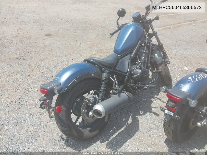 2020 Honda Cmx500 VIN: MLHPC5604L5300672 Lot: 42615681