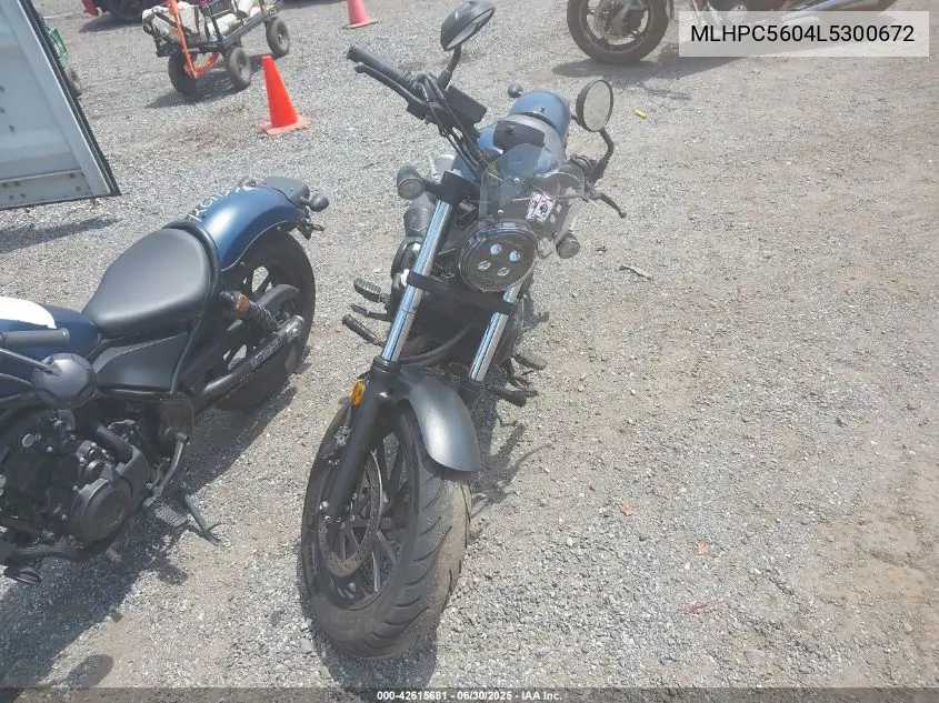 2020 Honda Cmx500 VIN: MLHPC5604L5300672 Lot: 42615681