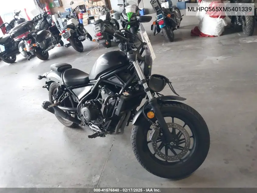 2021 Honda Cmx500 A VIN: MLHPC565XM5401339 Lot: 41576840