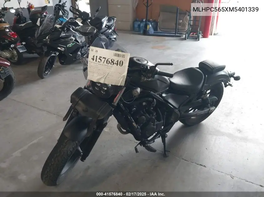 2021 Honda Cmx500 A VIN: MLHPC565XM5401339 Lot: 41576840