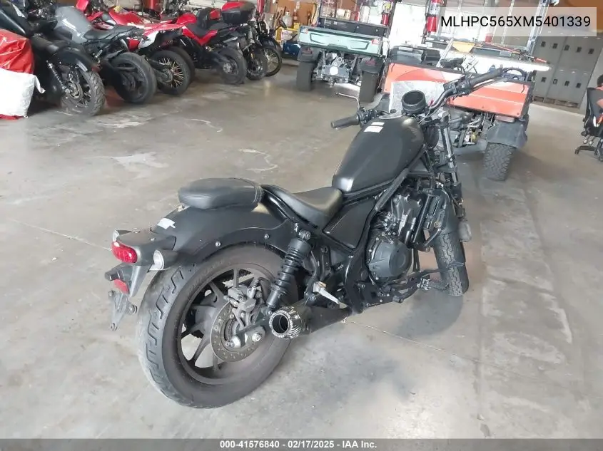 2021 Honda Cmx500 A VIN: MLHPC565XM5401339 Lot: 41576840