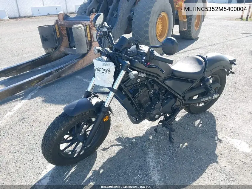 2021 Honda Cmx300 A VIN: MLHNC5352M5400004 Lot: 41967298