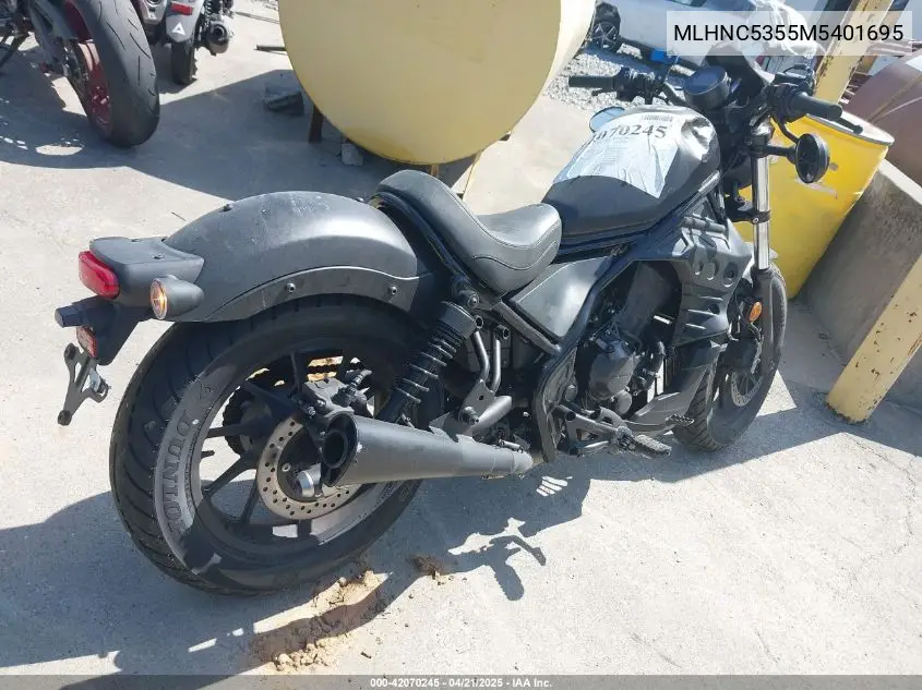 2021 Honda Cmx300 A VIN: MLHNC5355M5401695 Lot: 42070245