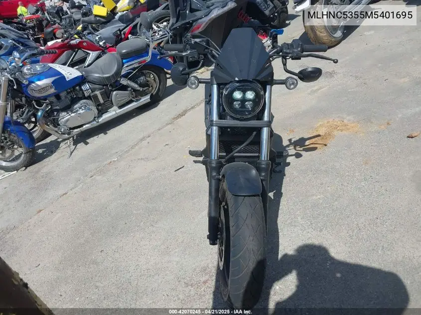 2021 Honda Cmx300 A VIN: MLHNC5355M5401695 Lot: 42070245
