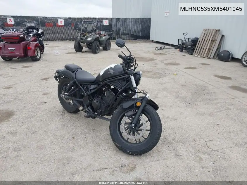 2021 Honda Cmx300 A VIN: MLHNC535XM5401045 Lot: 42123911