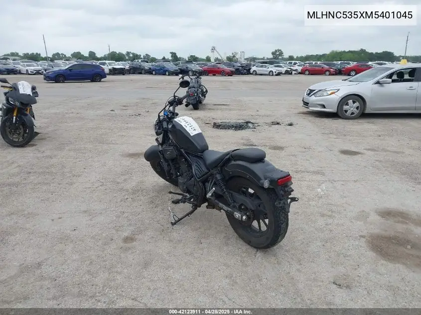 2021 Honda Cmx300 A VIN: MLHNC535XM5401045 Lot: 42123911