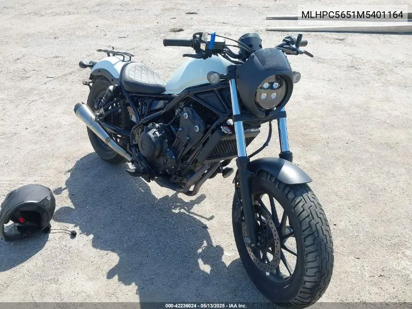 2021 Honda Cmx500 A VIN: MLHPC5651M5401164 Lot: 42236024