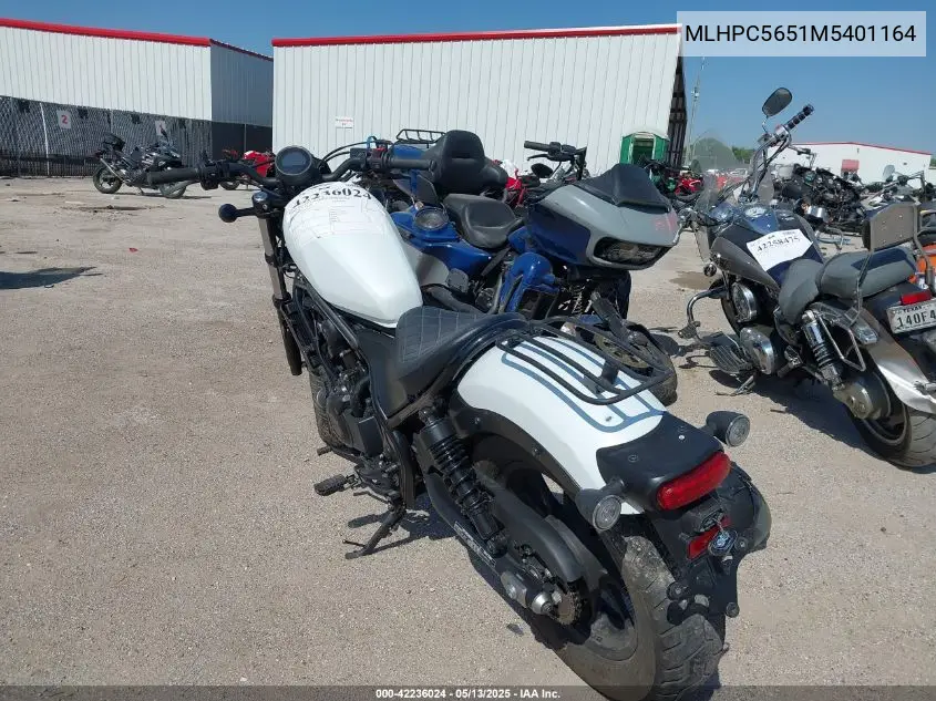 2021 Honda Cmx500 A VIN: MLHPC5651M5401164 Lot: 42236024