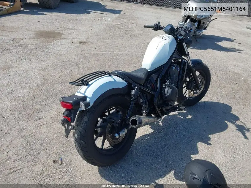 2021 Honda Cmx500 A VIN: MLHPC5651M5401164 Lot: 42236024