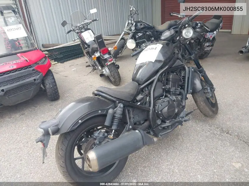 2021 Honda Cmx1100 A VIN: JH2SC8306MK000855 Lot: 42643464