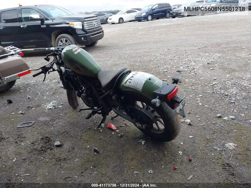 2022 Honda Cmx500 VIN: MLHPC5608N5501218 Lot: 41173756