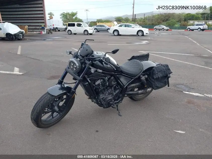 2022 Honda Cmx1100 A VIN: JH2SC8309NK100868 Lot: 41809367