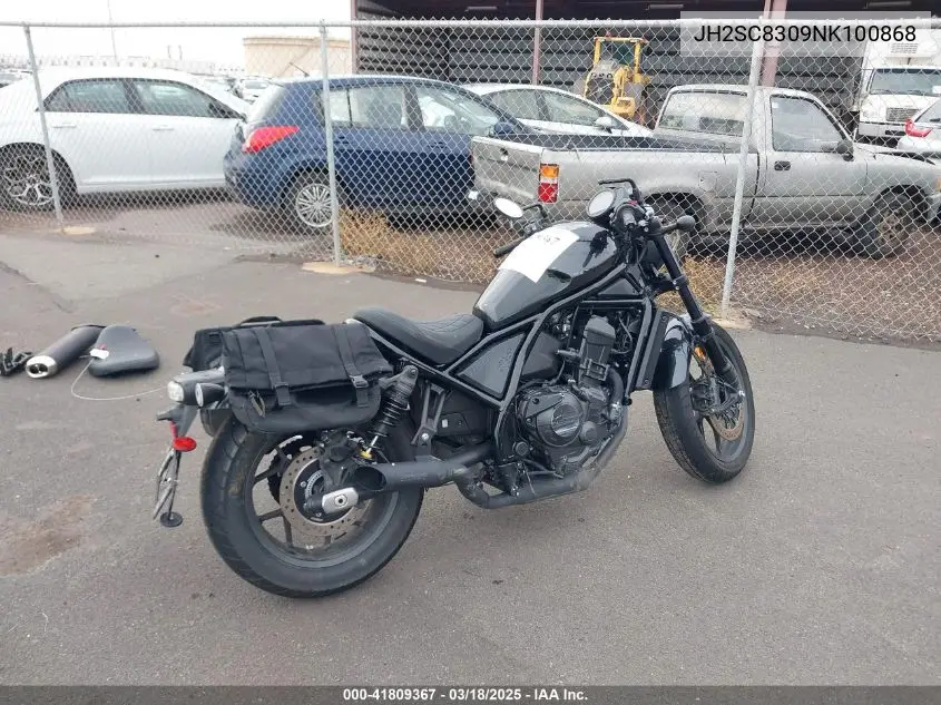 2022 Honda Cmx1100 A VIN: JH2SC8309NK100868 Lot: 41809367