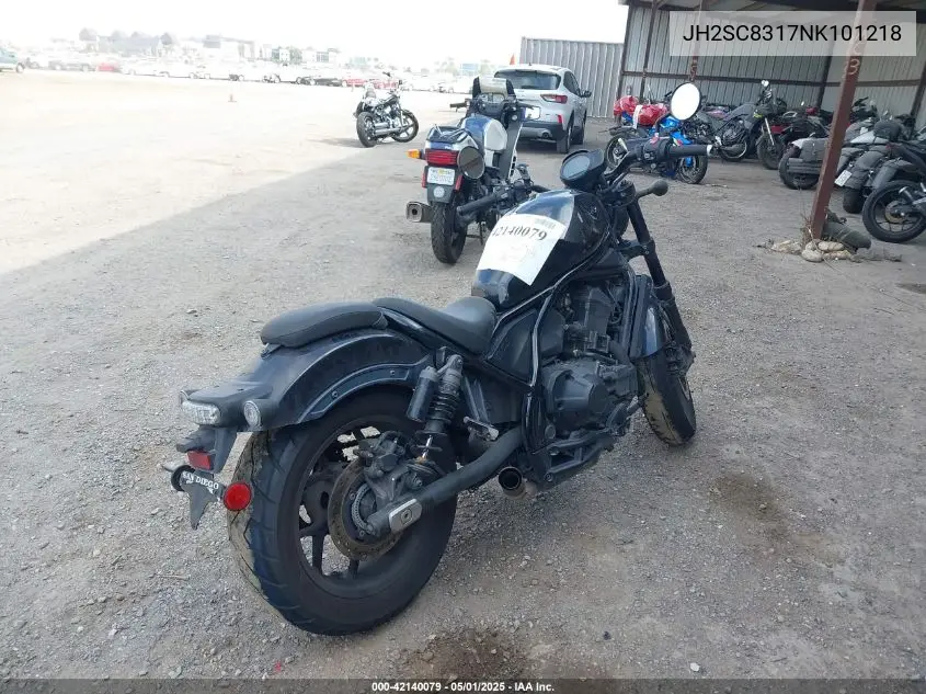 2022 Honda Cmx1100 D VIN: JH2SC8317NK101218 Lot: 42140079