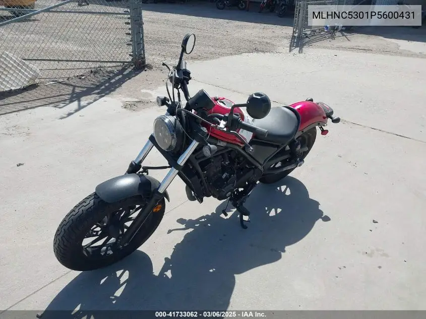 2023 Honda Cmx300 VIN: MLHNC5301P5600431 Lot: 41733062