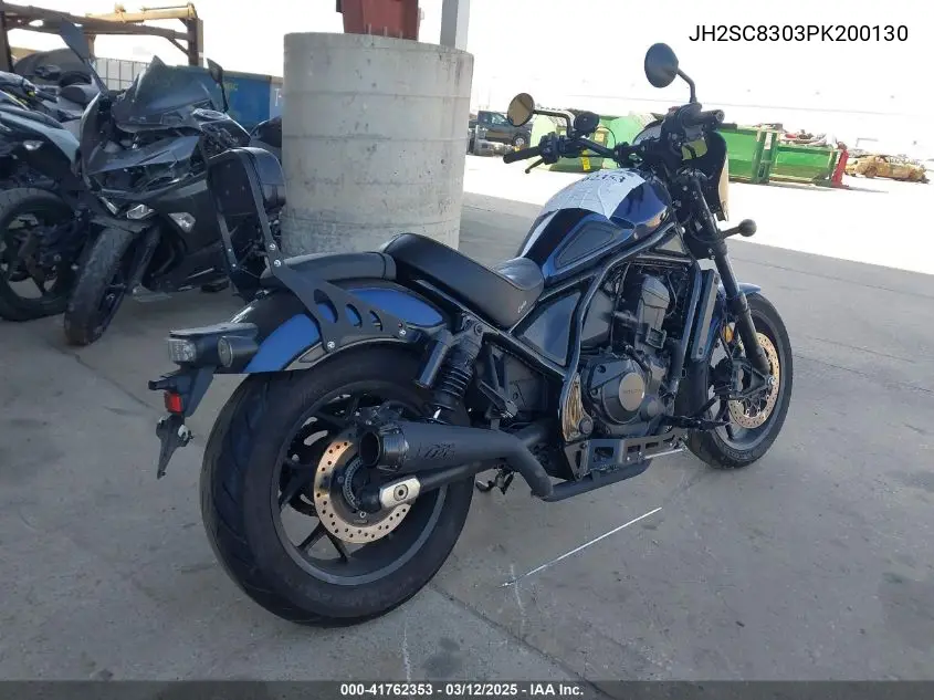 2023 Honda Cmx1100 A VIN: JH2SC8303PK200130 Lot: 41762353
