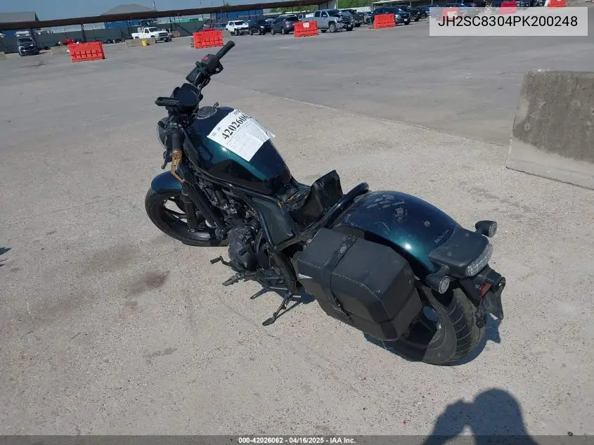 2023 Honda Cmx1100 A VIN: JH2SC8304PK200248 Lot: 42026062