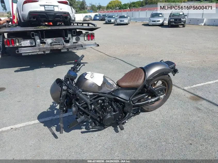 2023 Honda Cmx500 VIN: MLHPC5616P5600471 Lot: 42160236