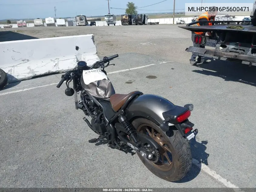 2023 Honda Cmx500 VIN: MLHPC5616P5600471 Lot: 42160236
