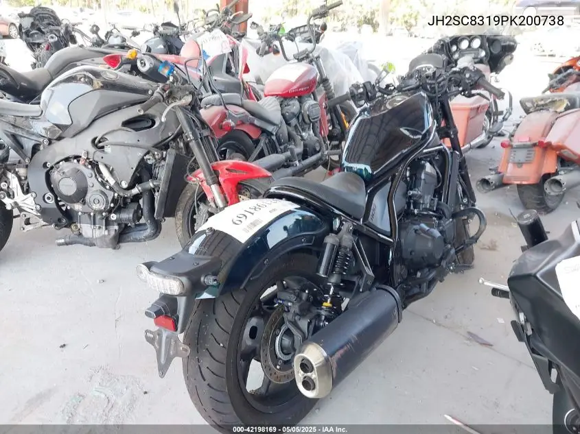 2023 Honda Cmx1100 D VIN: JH2SC8319PK200738 Lot: 42198169