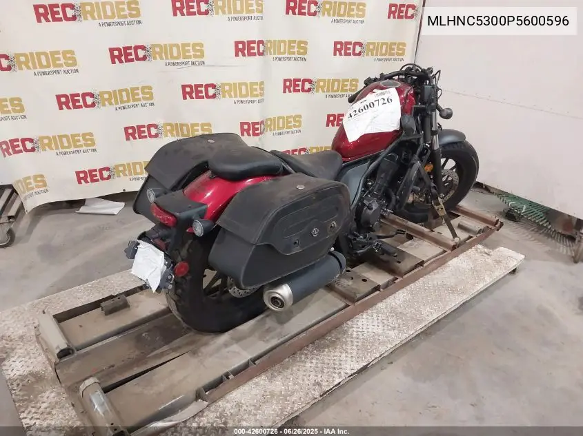 2023 Honda Cmx300 VIN: MLHNC5300P5600596 Lot: 42600726
