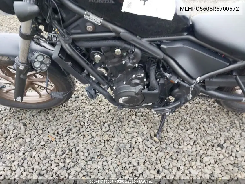 2024 Honda Cmx500 VIN: MLHPC5605R5700572 Lot: 41713304