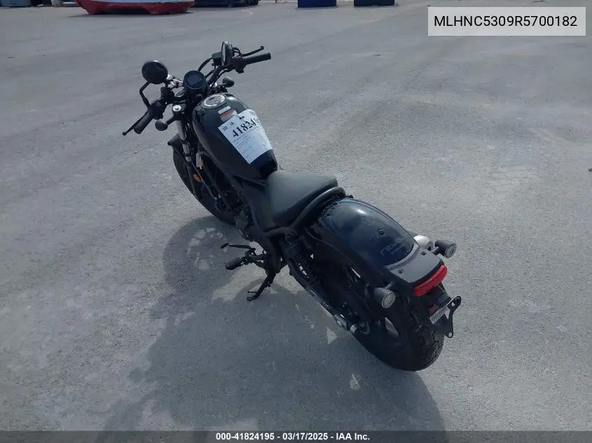 2024 Honda Cmx300 VIN: MLHNC5309R5700182 Lot: 41824195