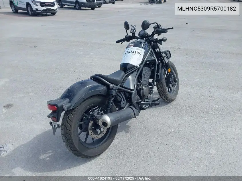 2024 Honda Cmx300 VIN: MLHNC5309R5700182 Lot: 41824195