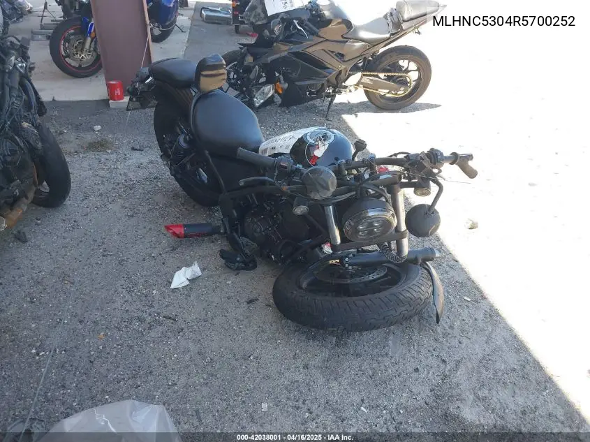 2024 Honda Cmx300 VIN: MLHNC5304R5700252 Lot: 42038001