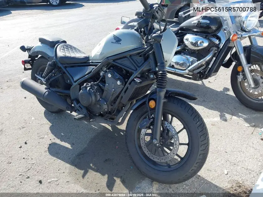 2024 Honda Cmx500 A2 VIN: MLHPC5615R5700788 Lot: 42076804