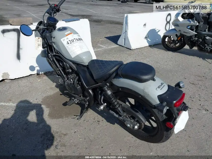 2024 Honda Cmx500 A2 VIN: MLHPC5615R5700788 Lot: 42076804
